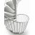 Schody spiralne, stalowe, wewnętrzne F20/ fi 130 cm