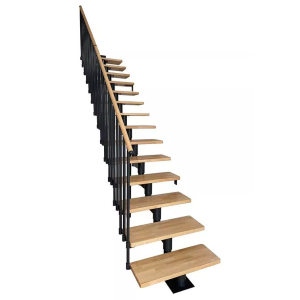 Komfortowe schody modułowe, proste DANZIG / BUK 80 cm