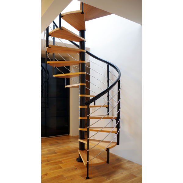 Schody spiralne DOLLE Montreal Design /BUK Olejowany/ fi 140 cm