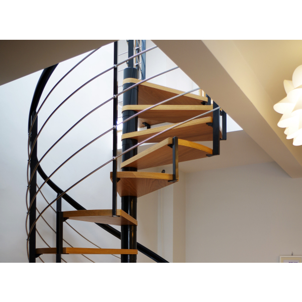 Schody spiralne DOLLE Montreal Design /BUK Olejowany/ fi 120 cm