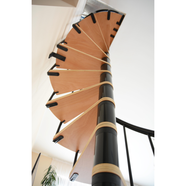 Schody spiralne, DOLLE Calgary Antracyt/ BUK fi 120 cm
