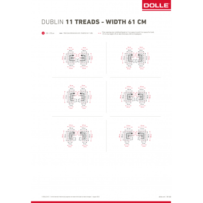 Schody modułowe Dublin Style/ Proste 61 cm