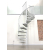 Schody spiralne, kręcone  Rondo Color Smart,  Białe / fi 140 cm