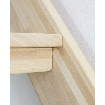 Schody drewniane proste, bukowe,  regulowane FIN